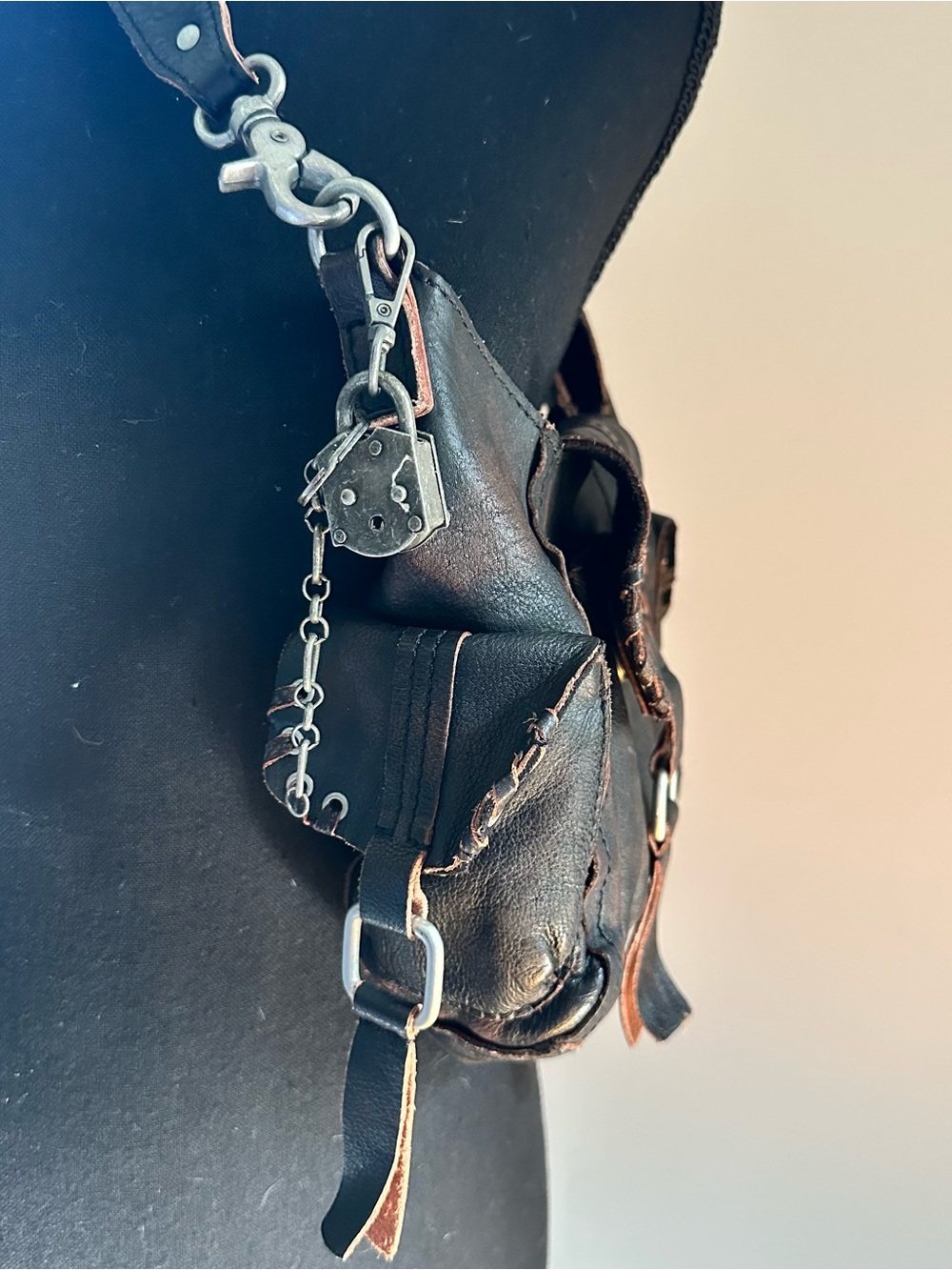 We The Free Baby Leigh Distressed Tote - Aged Graphite - Picture 7 of 11